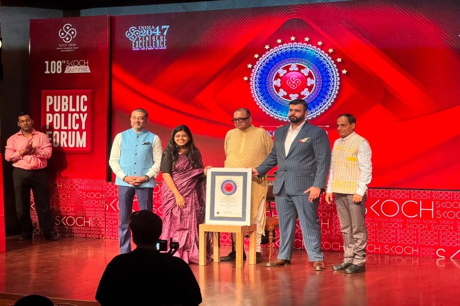 Unakoti District receives SKOCH Award