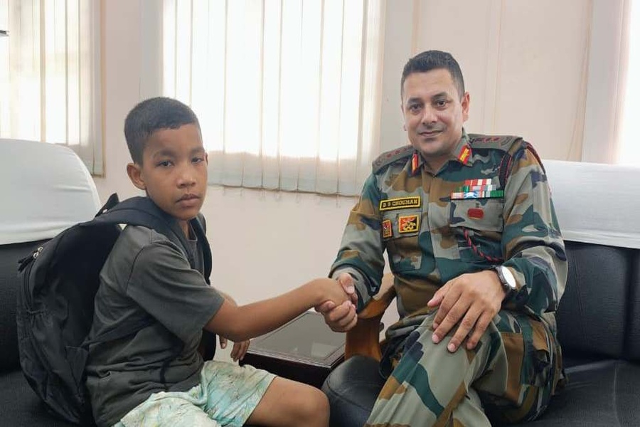 Boy missing from Nagaland  rescued by Assam Rifles in Tripura